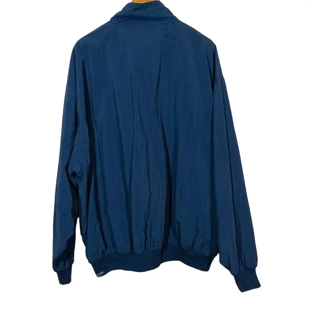 La Mode U of Michigan Golf Course Half Zip Pullover Navy Gold Long Sleeve - XXL